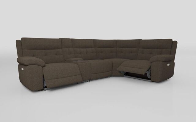 Belford 3 Corner 1 Power Recliner with Media Unit and Power Head Tilt  - poltronesofà at ScS