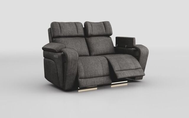 Adstock 2 Seater Power Recliner Sofa with Power Head Tilt, Lumbar, Massage, Audio, Heat & LED Lights - poltronesofà at ScS