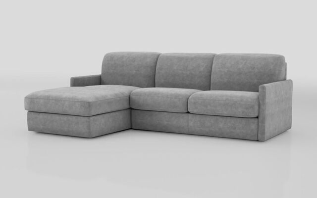 Barete Slim Arm 4 Seater Sofa Bed with Left Hand Facing Large Lounger - poltronesofà at ScS