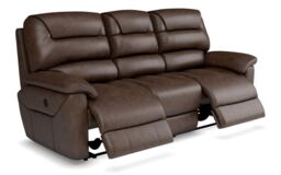 La-Z-Boy Staten Leather 3 Seater Power Recliner Sofa