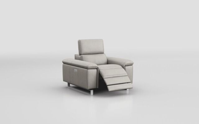 Viserba Power Recliner Chair with Power Head Tilt - poltronesofà at ScS