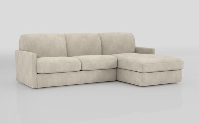 Barete Slim Arm 4 Seater Sofa Bed with Right Hand Facing Large Lounger - poltronesofà at ScS