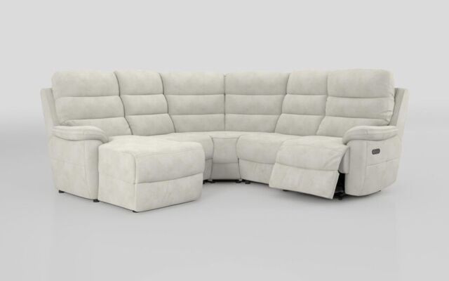 Ossett 2 Corner 2 Left Hand Facing Chaise Right Hand Facing Power Sofa with Head Tilt - poltronesofà at ScS