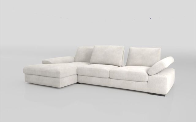 Savazza 4 Seater Sofa with Adjustable Back Rest Left Hand Facing Lounger  - poltronesofà at ScS