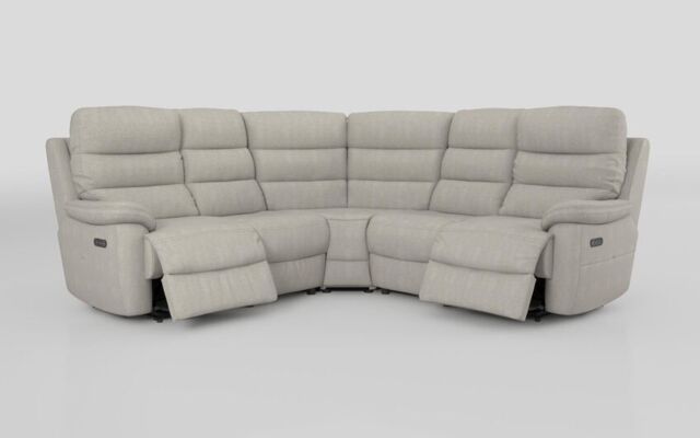 Ossett 2 Corner 2 Power Sofa with Head Tilt - poltronesofà at ScS