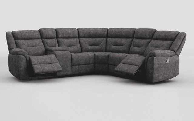 Adstock Power Recliner Chair with Power Head Tilt, Lumbar, Massage, Audio, Heat & LED Lights  - poltronesofà at ScS