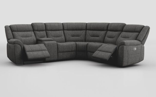 Adstock Power Recliner Chair with Power Head Tilt, Lumbar, Massage, Audio, Heat & LED Lights  - poltronesofà at ScS