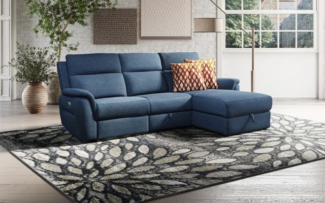 Sogliano 3 Seater Sofa With Drawer & Right Hand Facing Storage Chaise  - poltronesofà at ScS