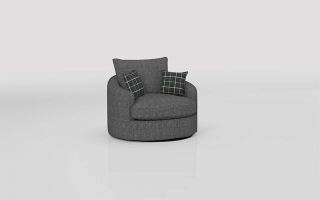 Theo Fabric Large Twister Chair - poltronesofà at ScS