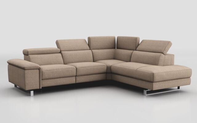 Viserba 3 Corner 2 Sofa with Right Hand Facing Chaise & Manual Head Tilt  - poltronesofà at ScS