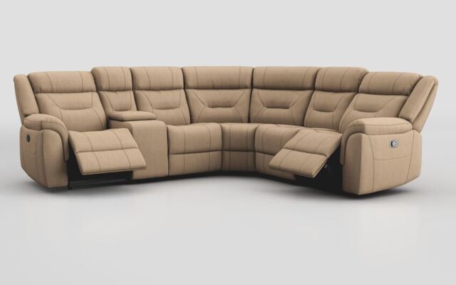 Adstock Power Recliner Chair with Power Head Tilt, Lumbar, Massage, Audio, Heat & LED Lights  - poltronesofà at ScS