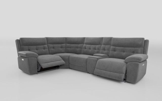 Belford 1 Corner 3 Power Recliner Sofa with Console and Power Head Tilt - poltronesofà at ScS