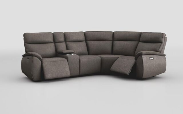 Solara 2 Corner 1 Power with Regular Storage Console - poltronesofà at ScS