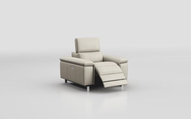 Viserba Power Recliner Chair with Power Head Tilt - poltronesofà at ScS