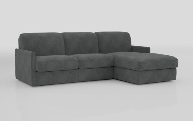 Barete Slim Arm 4 Seater Sofa Bed with Right Hand Facing Large Lounger  - poltronesofà at ScS