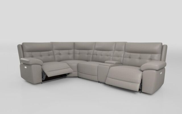 Belford 1 Corner 3 Power Recliner Sofa with Console and Power Head Tilt - poltronesofà at ScS