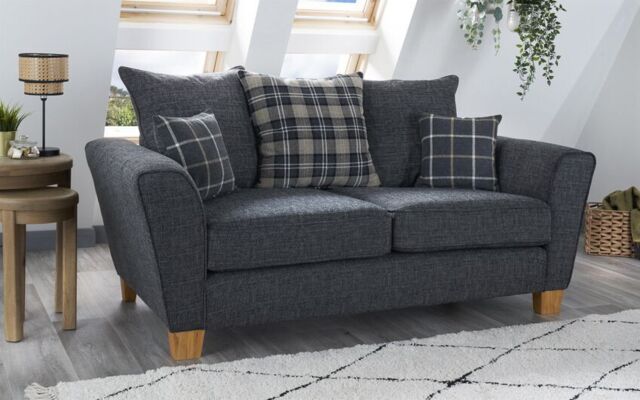 Theo Fabric 2 Seater Scatter Back Sofa  - poltronesofà at ScS