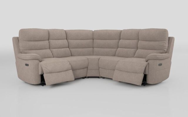 Ossett 2 Corner 2 Power Sofa with Head Tilt - poltronesofà at ScS
