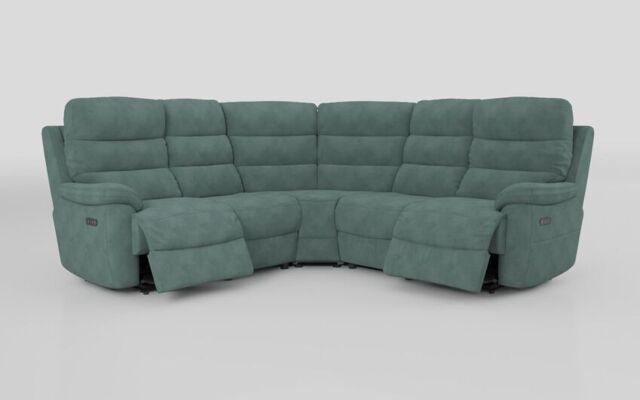 Ossett 2 Corner 2 Power Sofa with Head Tilt - poltronesofà at ScS