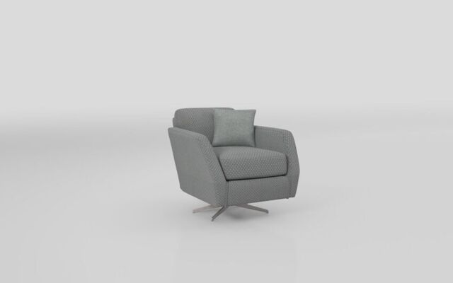 Aurora Fabric Pattern Low Swivel Chair  - poltronesofà at ScS