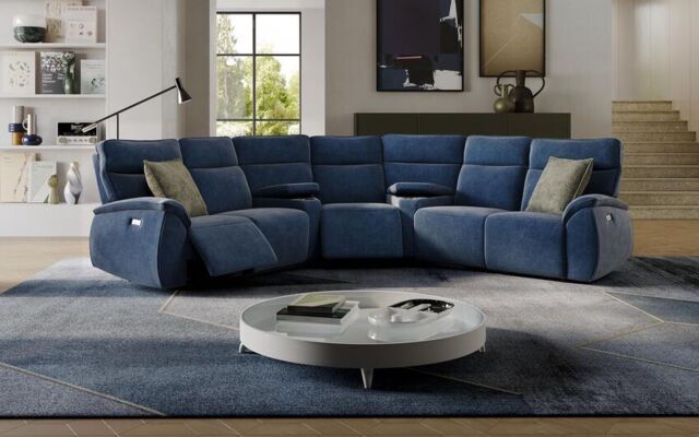 Solara 2 Corner 2 Power Recliner with Double Storage Consoles  - poltronesofà at ScS