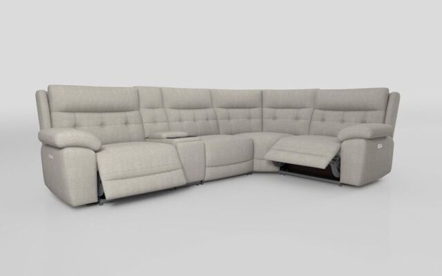 Belford 3 Corner 1 Power Recliner with Media Unit and Power Head Tilt - poltronesofà at ScS