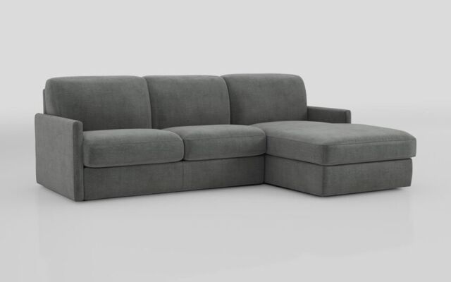 Barete Slim Arm 4 Seater Sofa Bed with Right Hand Facing Large Lounger  - poltronesofà at ScS