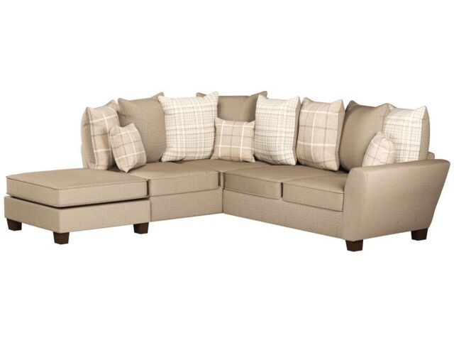Theo Fabric 1 Corner 2 Left Hand Facing Chaise Scatter Back Sofa  - poltronesofà at ScS