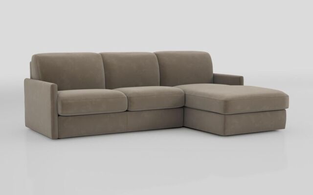 Barete Slim Arm 4 Seater Sofa Bed with Right Hand Facing Large Lounger  - poltronesofà at ScS