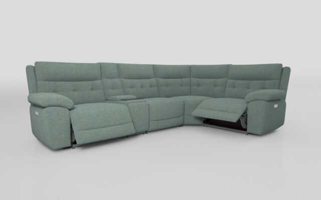 Belford 3 Corner 1 Power Recliner with Media Unit and Power Head Tilt - poltronesofà at ScS