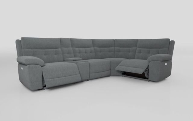 Belford 3 Corner 1 Power Recliner with Media Unit and Power Head Tilt - poltronesofà at ScS
