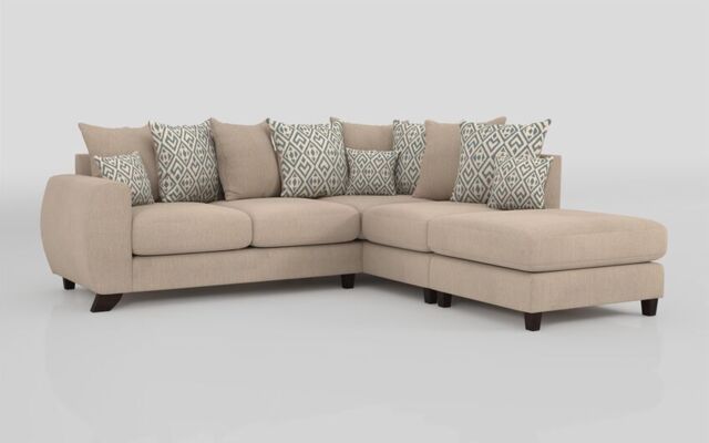 Aspen 2 Corner 1 Right Hand Facing Chaise Scatter Back Sofa  - poltronesofà at ScS