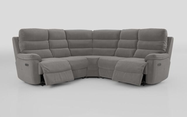 Ossett 2 Corner 2 Power Sofa with Head Tilt  - poltronesofà at ScS