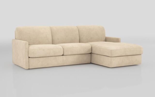 Barete Slim Arm 4 Seater Sofa Bed with Right Hand Facing Large Lounger - poltronesofà at ScS