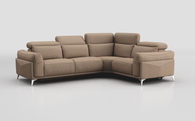 Gattolino 2 Corner 1 Static Sofa with Manual Head Tilt  - poltronesofà at ScS