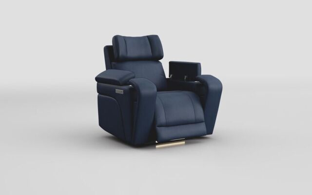 Adstock Power Recliner Chair with Power Head Tilt, Lumbar, Massage, Audio, Heat & LED Lights  - poltronesofà at ScS