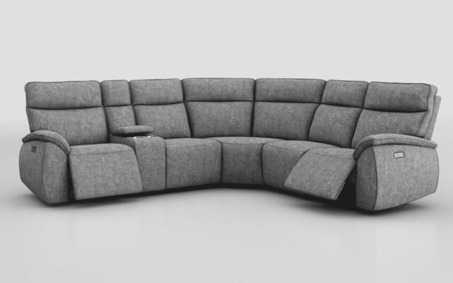 Solara 2 Corner 2 Power with Regular Storage Console - poltronesofà at ScS