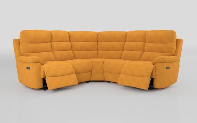 Ossett 2 Corner 2 Power Sofa with Head Tilt - poltronesofà at ScS