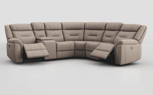Adstock Power Recliner Chair with Power Head Tilt, Lumbar, Massage, Audio, Heat & LED Lights - poltronesofà at ScS