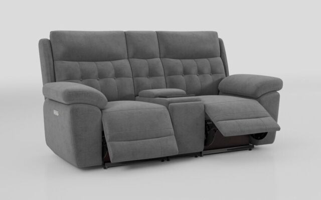Belford 2 Seater Power Recliner Sofa with Media Console  - poltronesofà at ScS