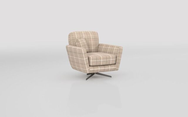 Theo Fabric Pattern Swivel Chair - poltronesofà at ScS
