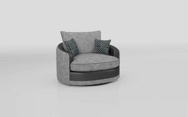 Kadie Fabric Large Twister Chair  - poltronesofà at ScS