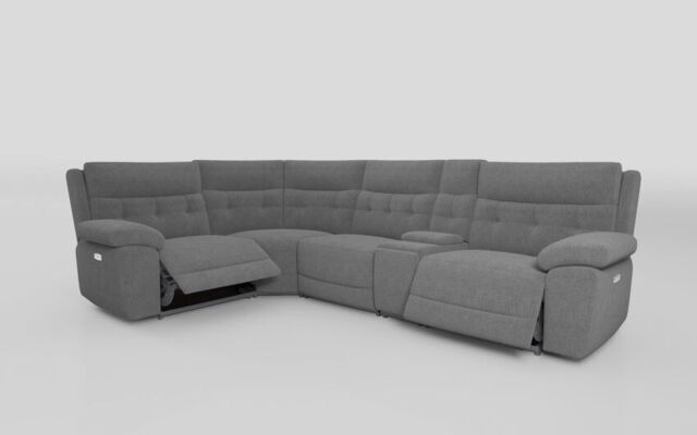 Belford 1 Corner 3 Power Recliner Sofa with Console and Power Head Tilt - poltronesofà at ScS