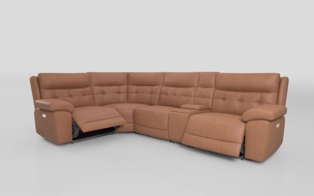 Belford 1 Corner 3 Power Recliner Sofa with Console and Power Head Tilt - poltronesofà at ScS