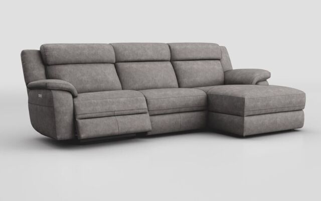 Sarsina 3 Seater Sofa Left Hand Facing Power & Right Hand Facing Lounger with Head Tilt - poltronesofà at ScS
