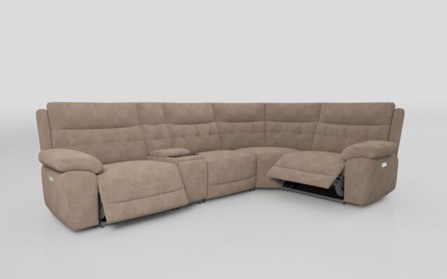 Belford 3 Corner 1 Power Recliner Sofa with Media Console  - poltronesofà at ScS