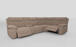 Belford 3 Corner 1 Power Recliner Sofa with Media Console  - poltronesofà at ScS