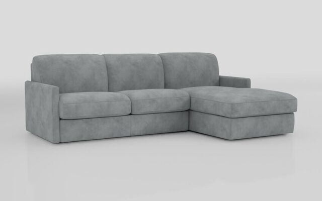 Barete Slim Arm 4 Seater Sofa Bed with Right Hand Facing Large Lounger - poltronesofà at ScS