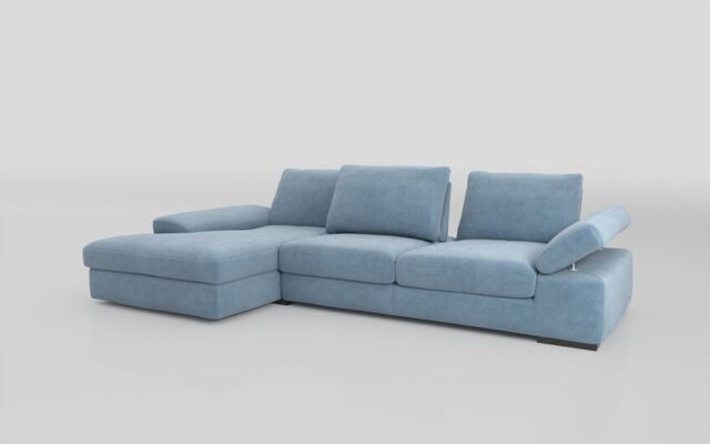 Savazza 4 Seater Sofa with Adjustable Back Rest Left Hand Facing Lounger  - poltronesofà at ScS