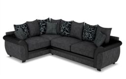 ScS Living Grey Kadie Fabric 1 Corner 2 Scatter Back Sofa